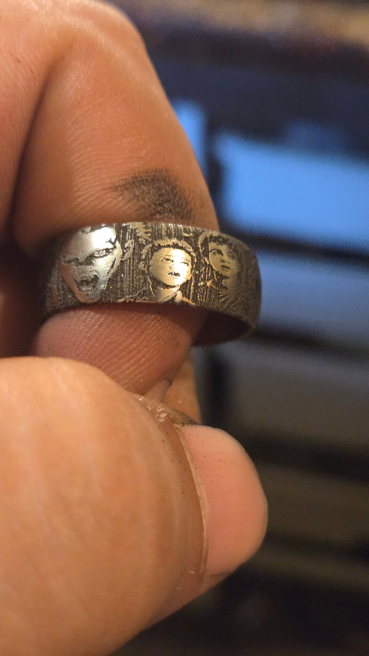 The Lost Boys Inspired Ring – Full Wrap Deep Engraved