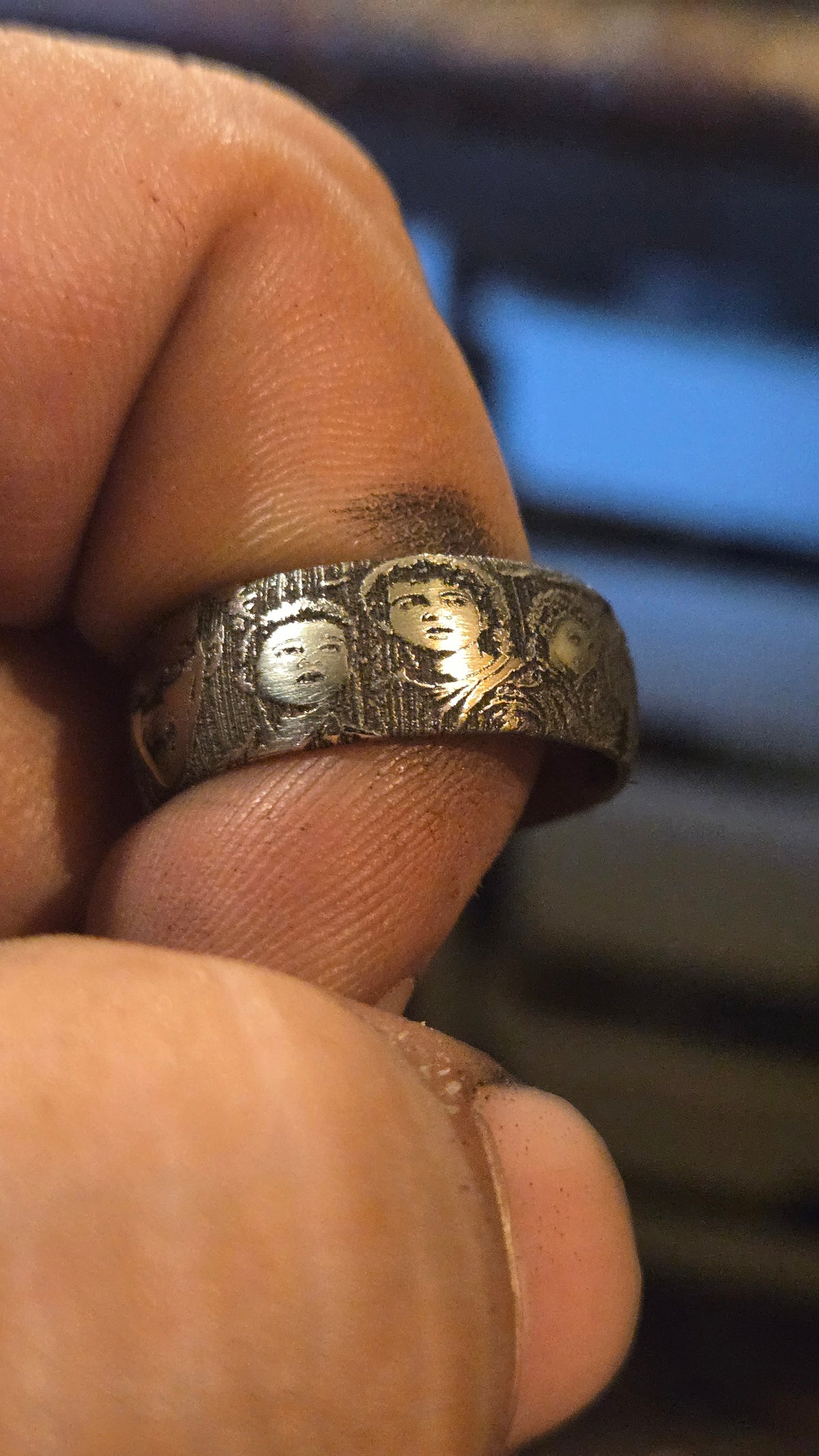The Lost Boys Inspired Ring – Full Wrap Deep Engraved