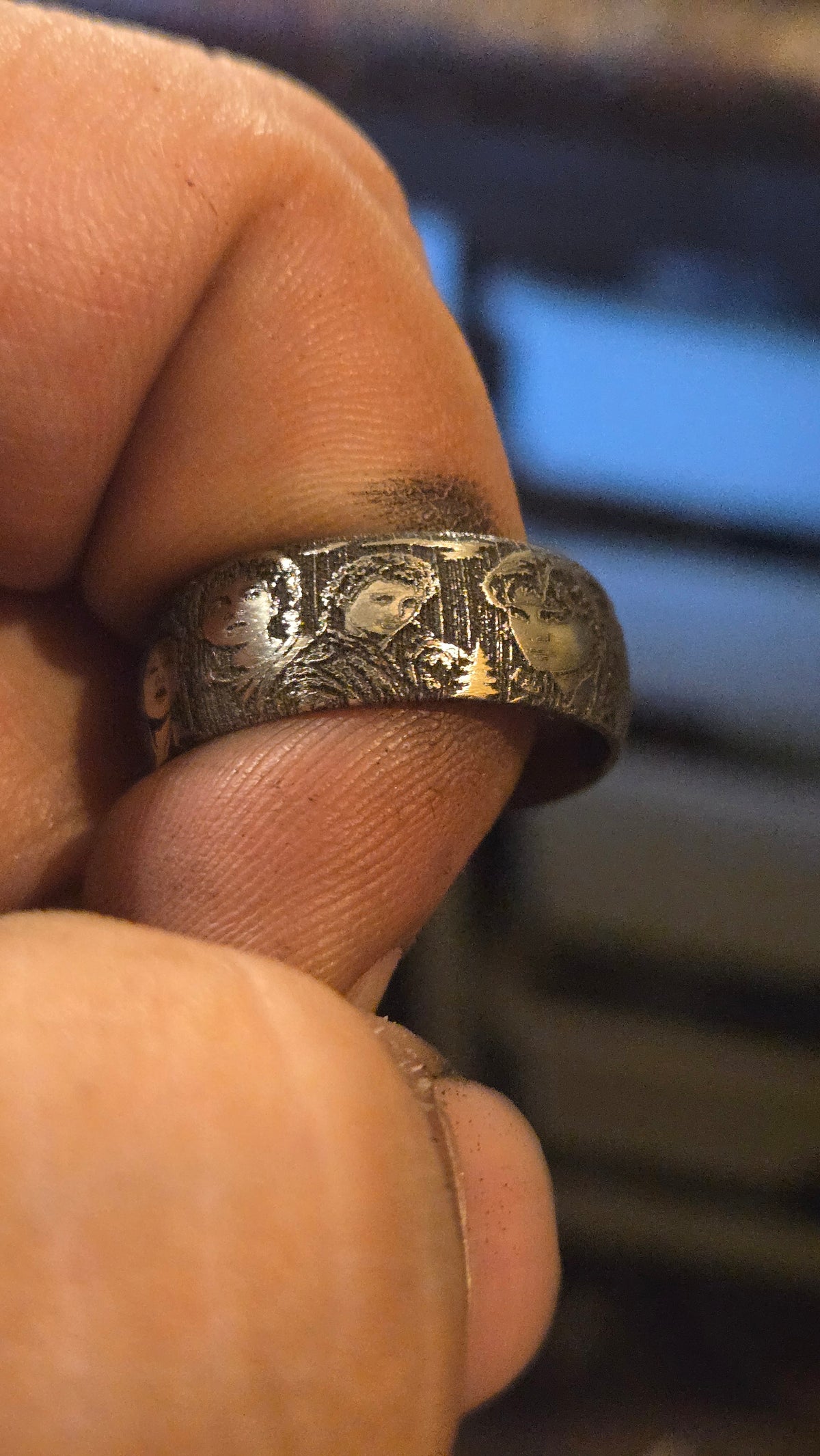 The Lost Boys Inspired Ring – Full Wrap Deep Engraved