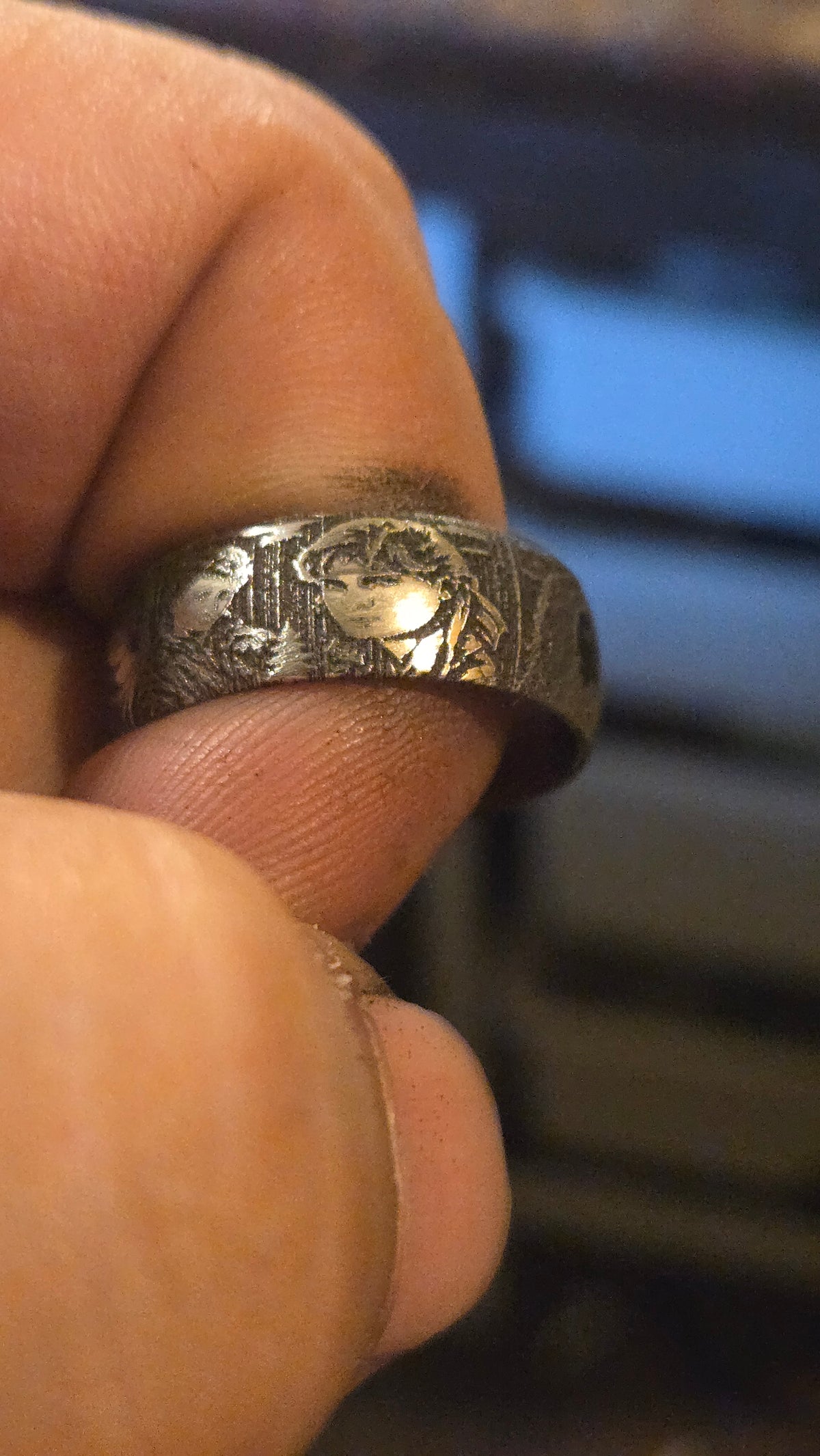 The Lost Boys Inspired Ring – Full Wrap Deep Engraved