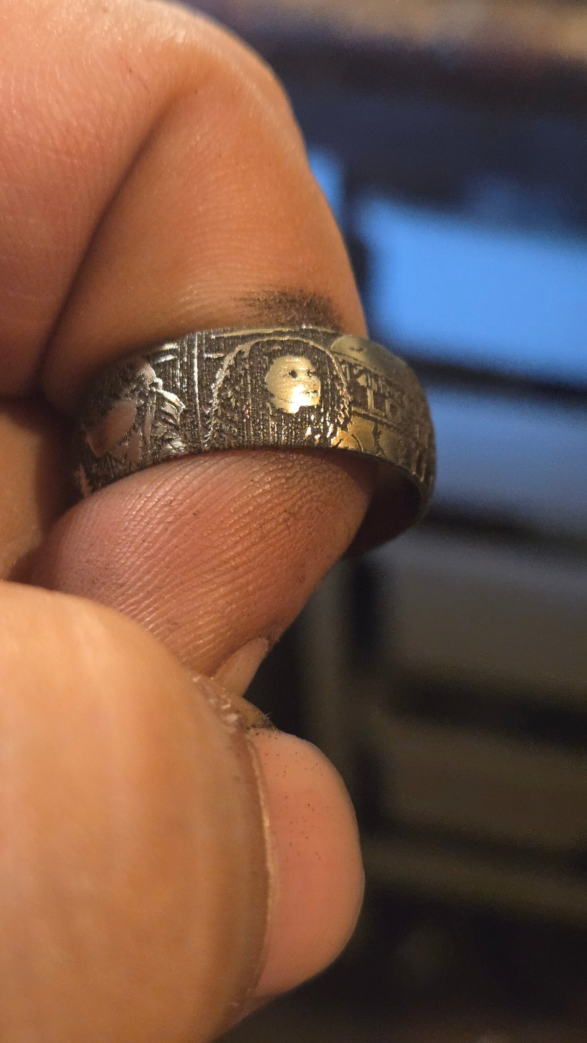 The Lost Boys Inspired Ring – Full Wrap Deep Engraved