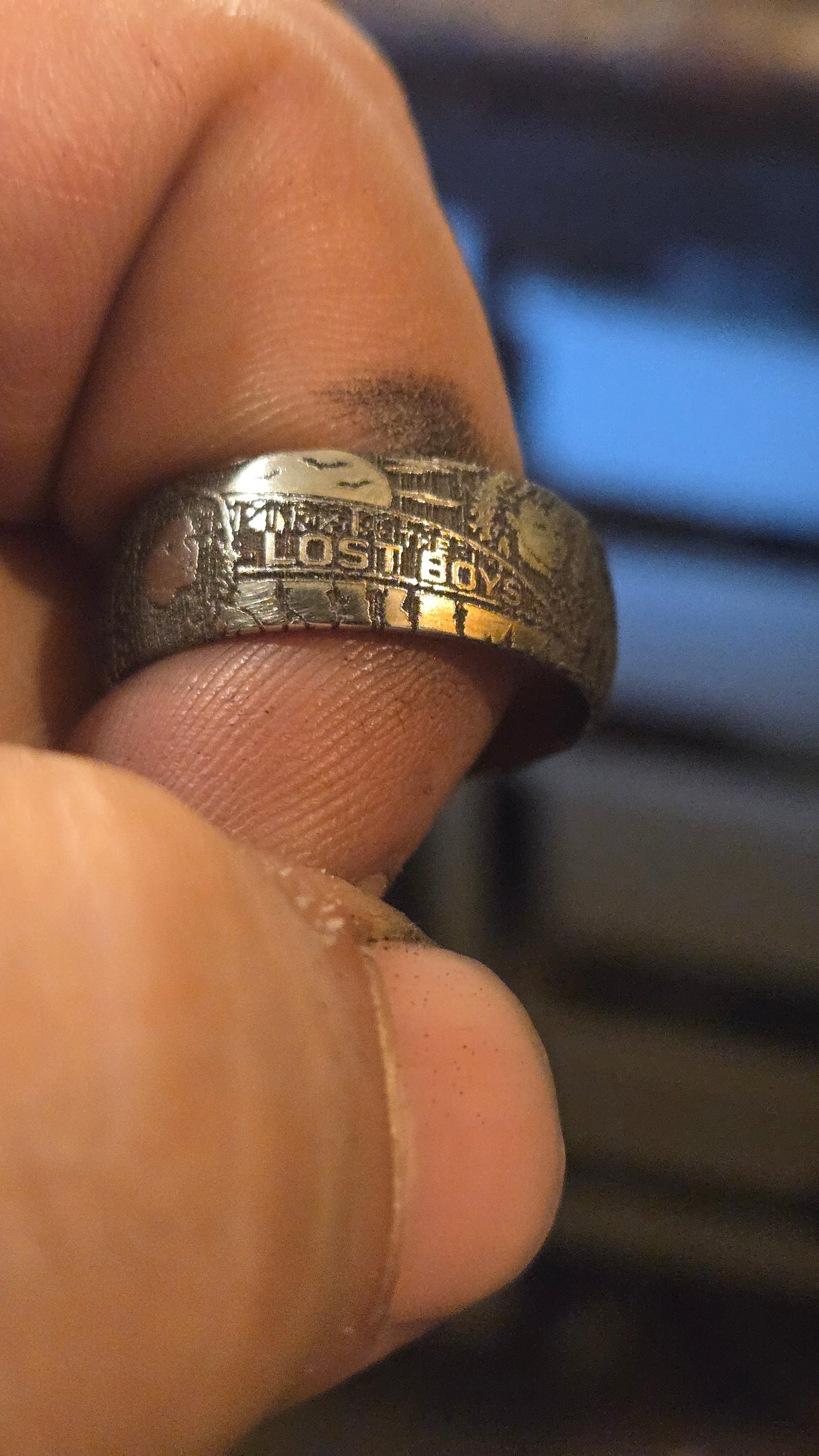 The Lost Boys Inspired Ring – Full Wrap Deep Engraved