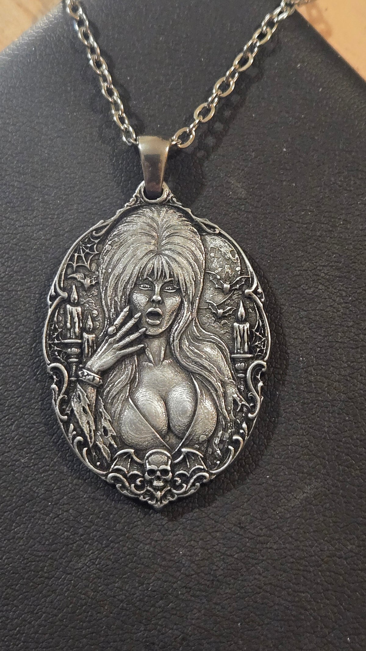 Elvira Mistress of the Dark Inspired Pendant