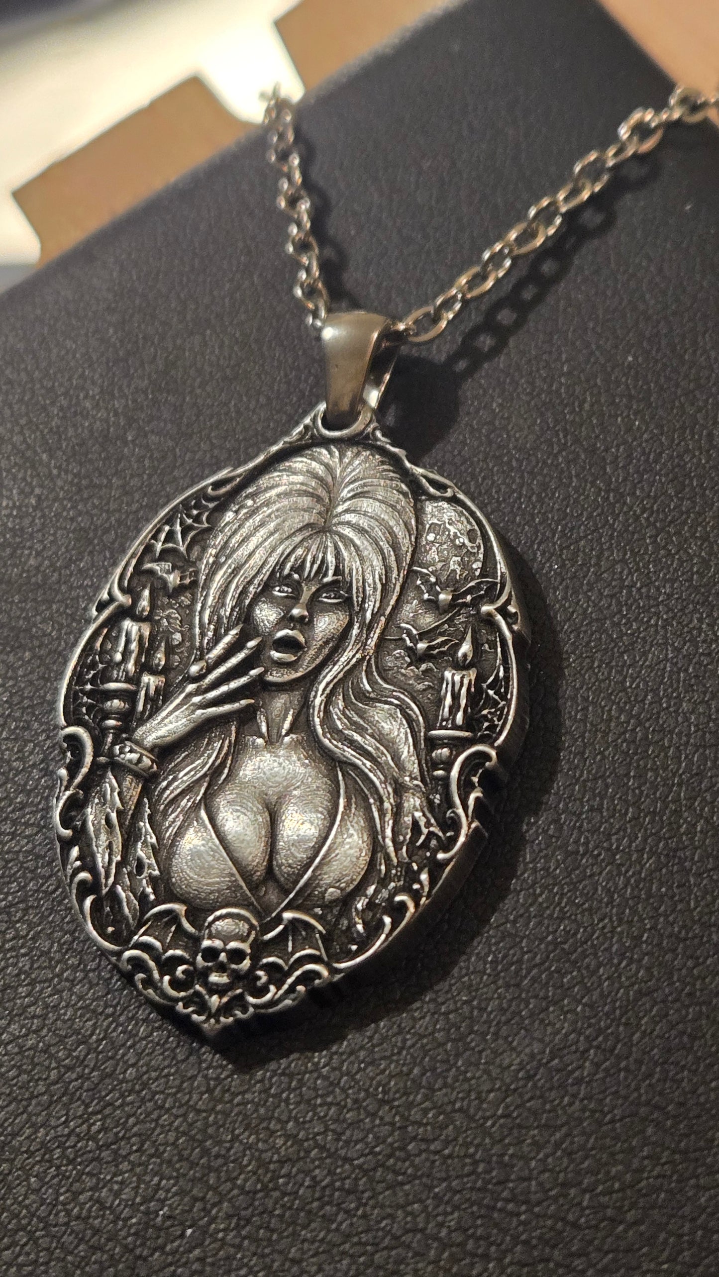 Elvira Mistress of the Dark Inspired Pendant