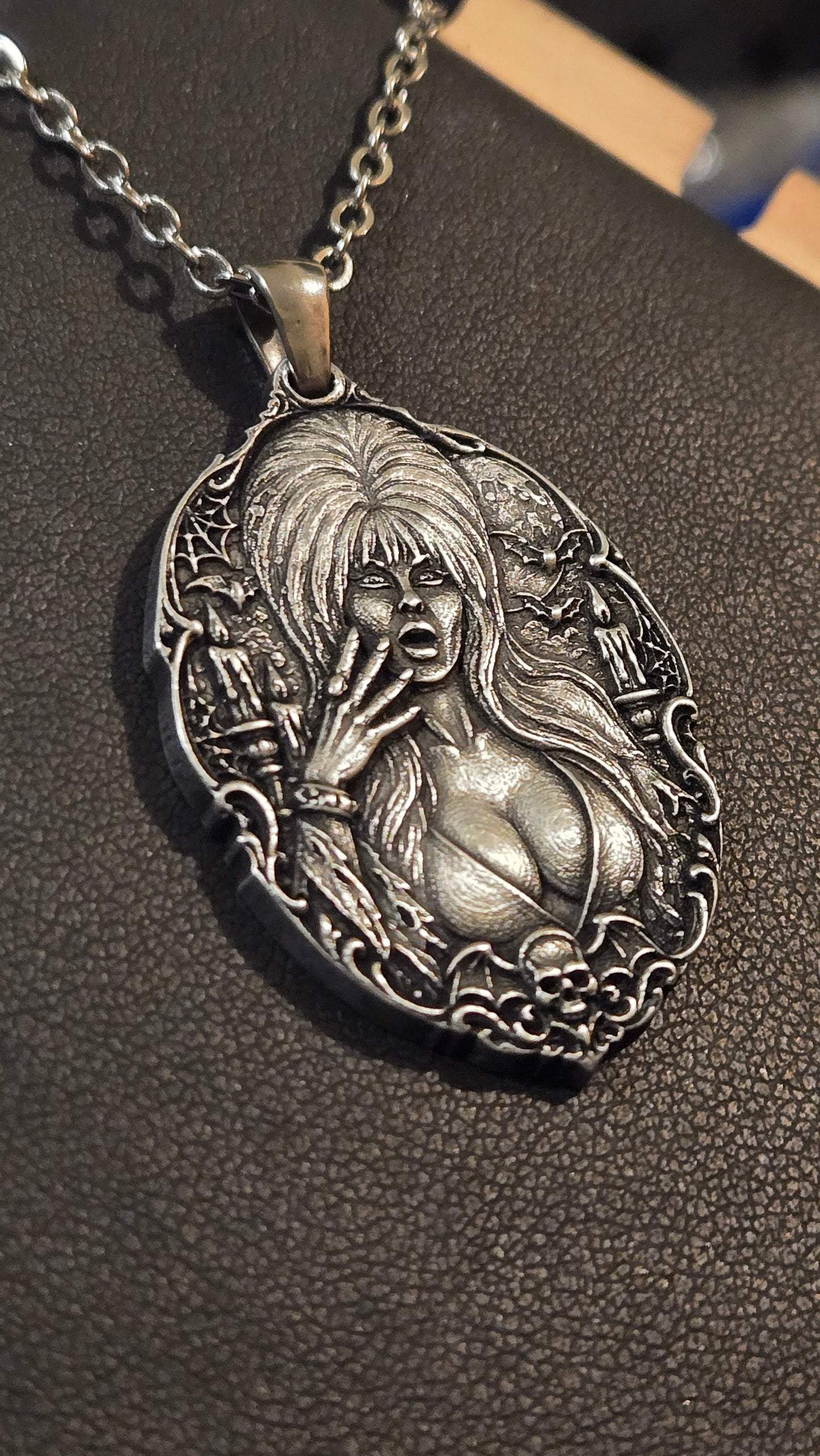Elvira Mistress of the Dark Inspired Pendant