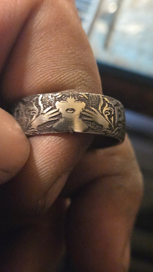 Elvira Mistress of the Dark Inspired Ring