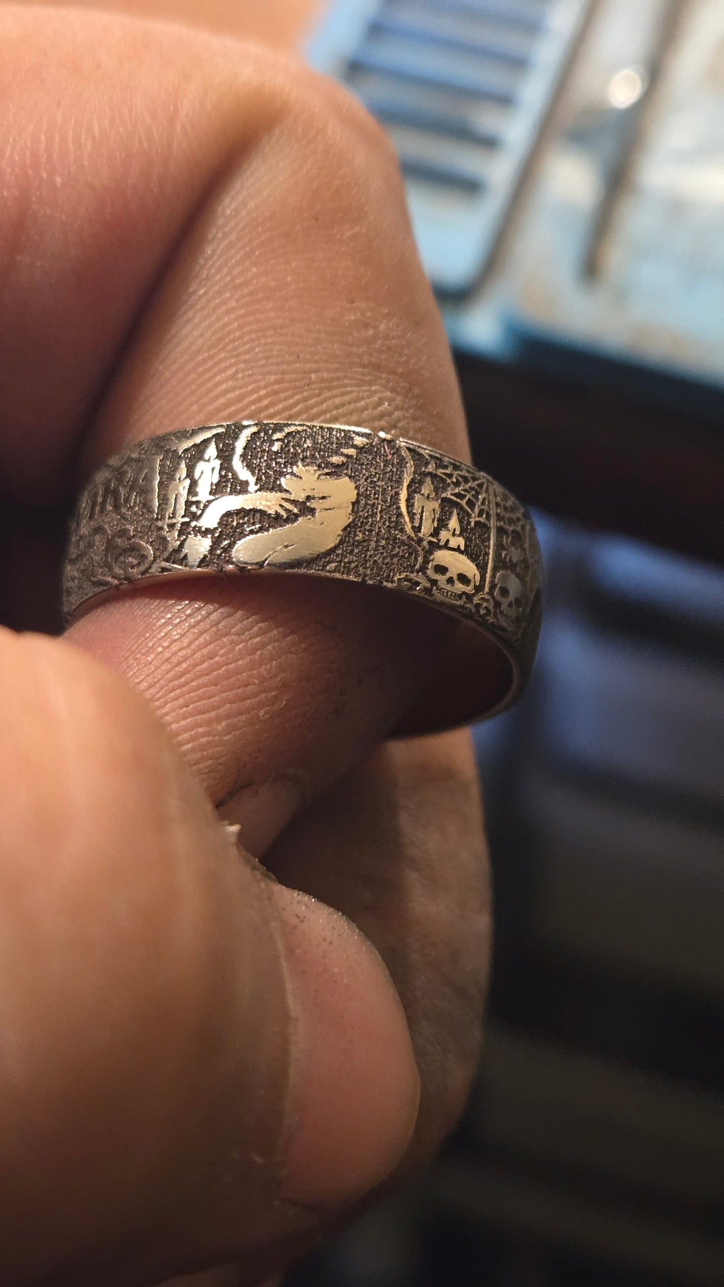 Elvira Mistress of the Dark Inspired Ring