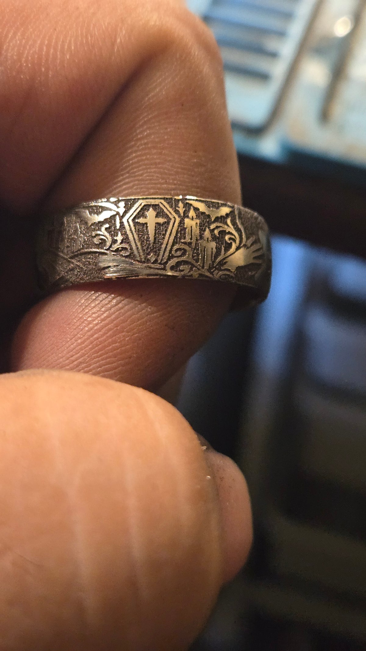 Elvira Mistress of the Dark Inspired Ring