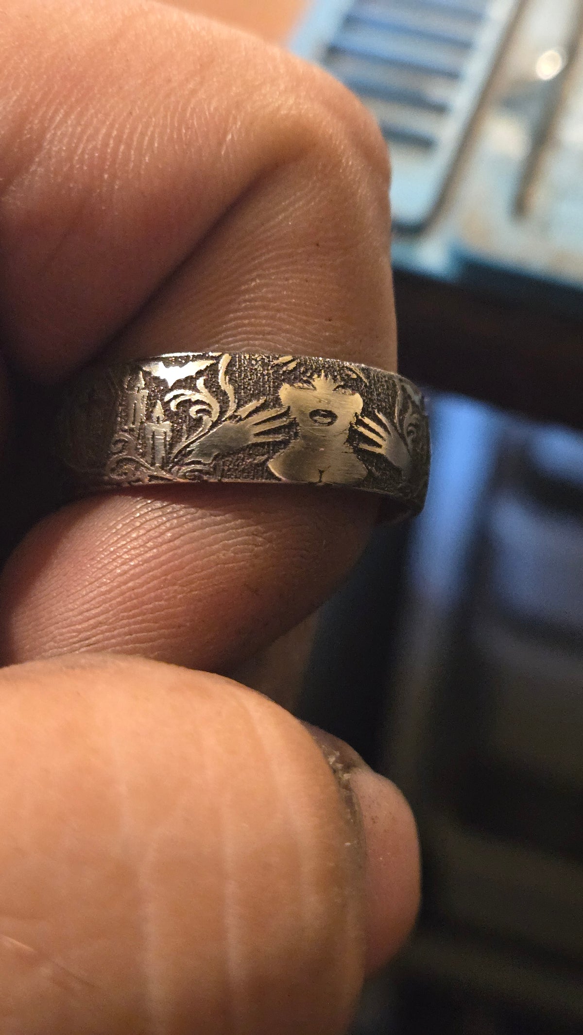 Elvira Mistress of the Dark Inspired Ring