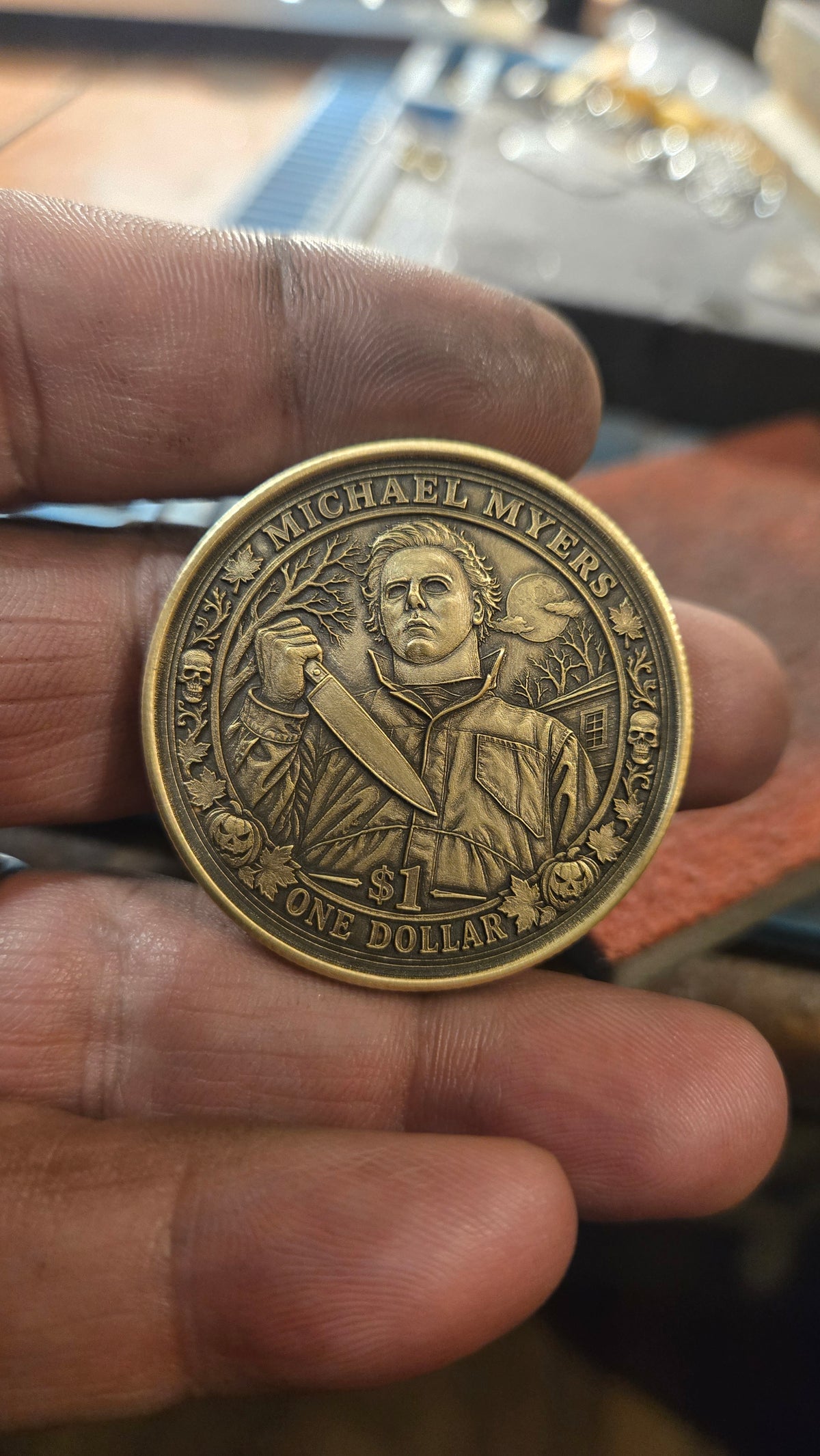 Michael Myers Halloween 1978 Collector Coin – 40mm Double-Sided Horror Coin