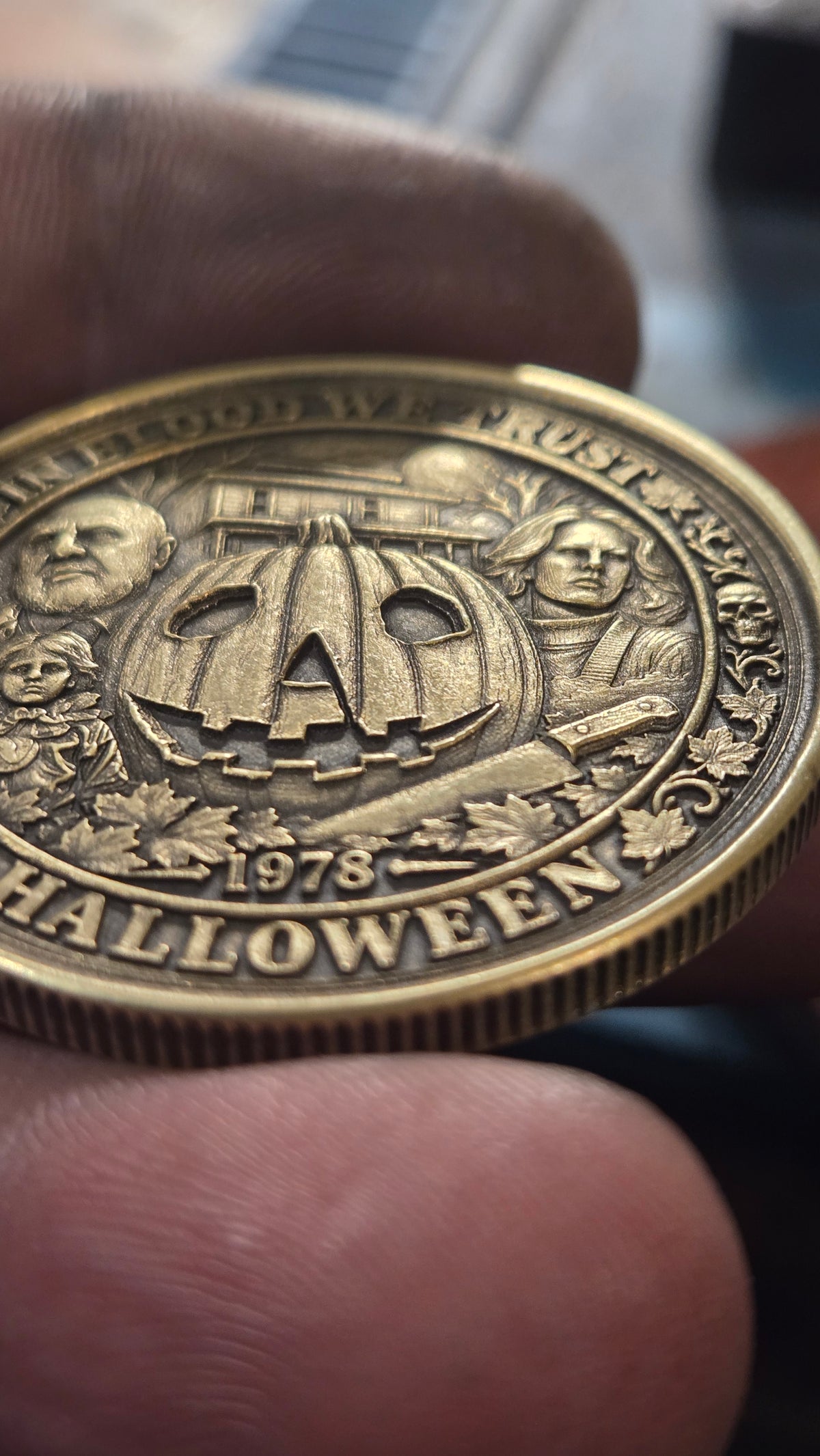Michael Myers Halloween 1978 Collector Coin – 40mm Double-Sided Horror Coin