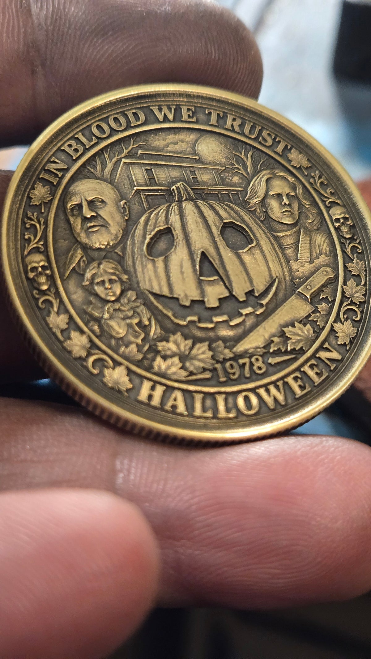 Michael Myers Halloween 1978 Collector Coin – 40mm Double-Sided Horror Coin