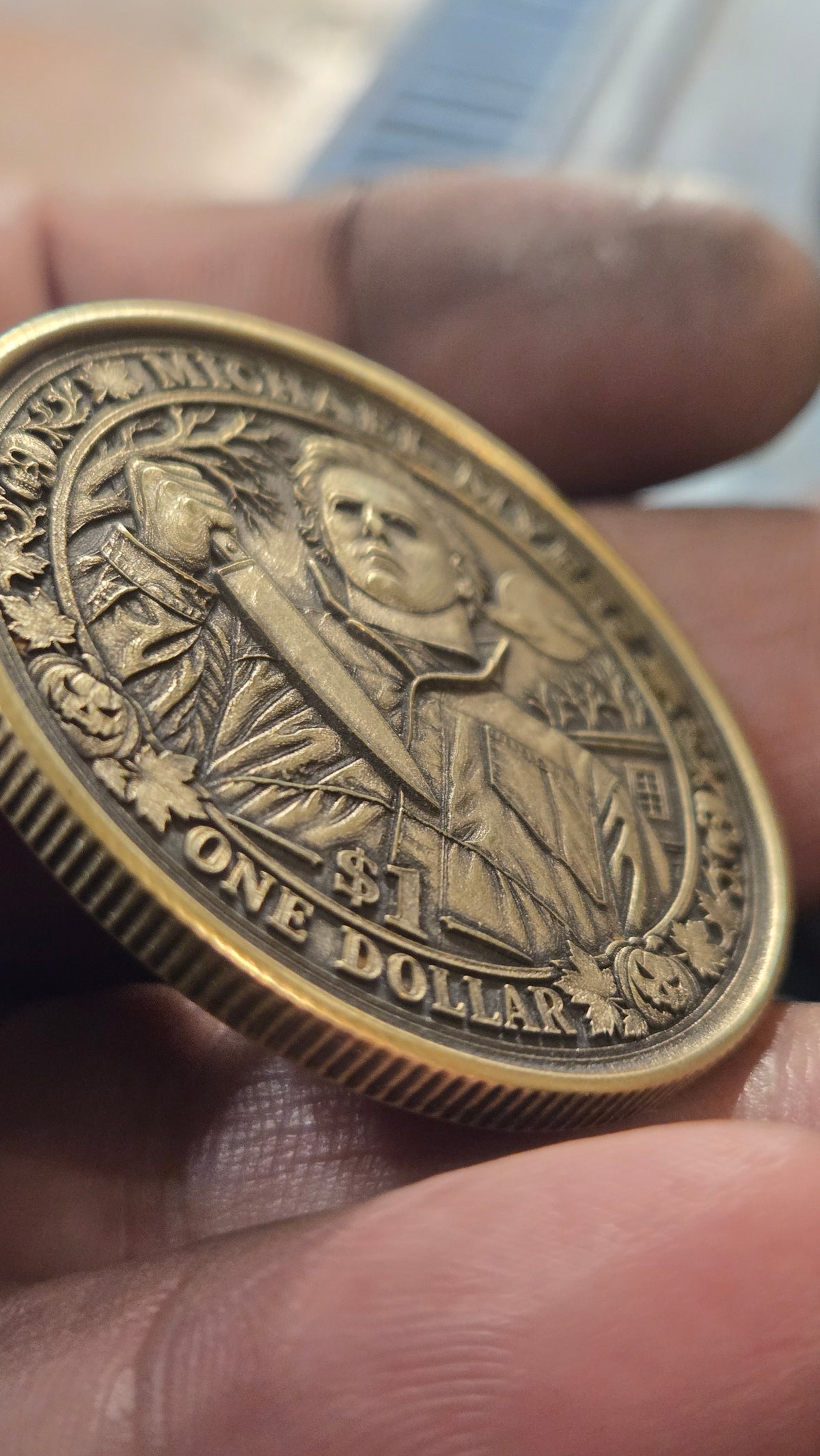 Michael Myers Halloween 1978 Collector Coin – 40mm Double-Sided Horror Coin