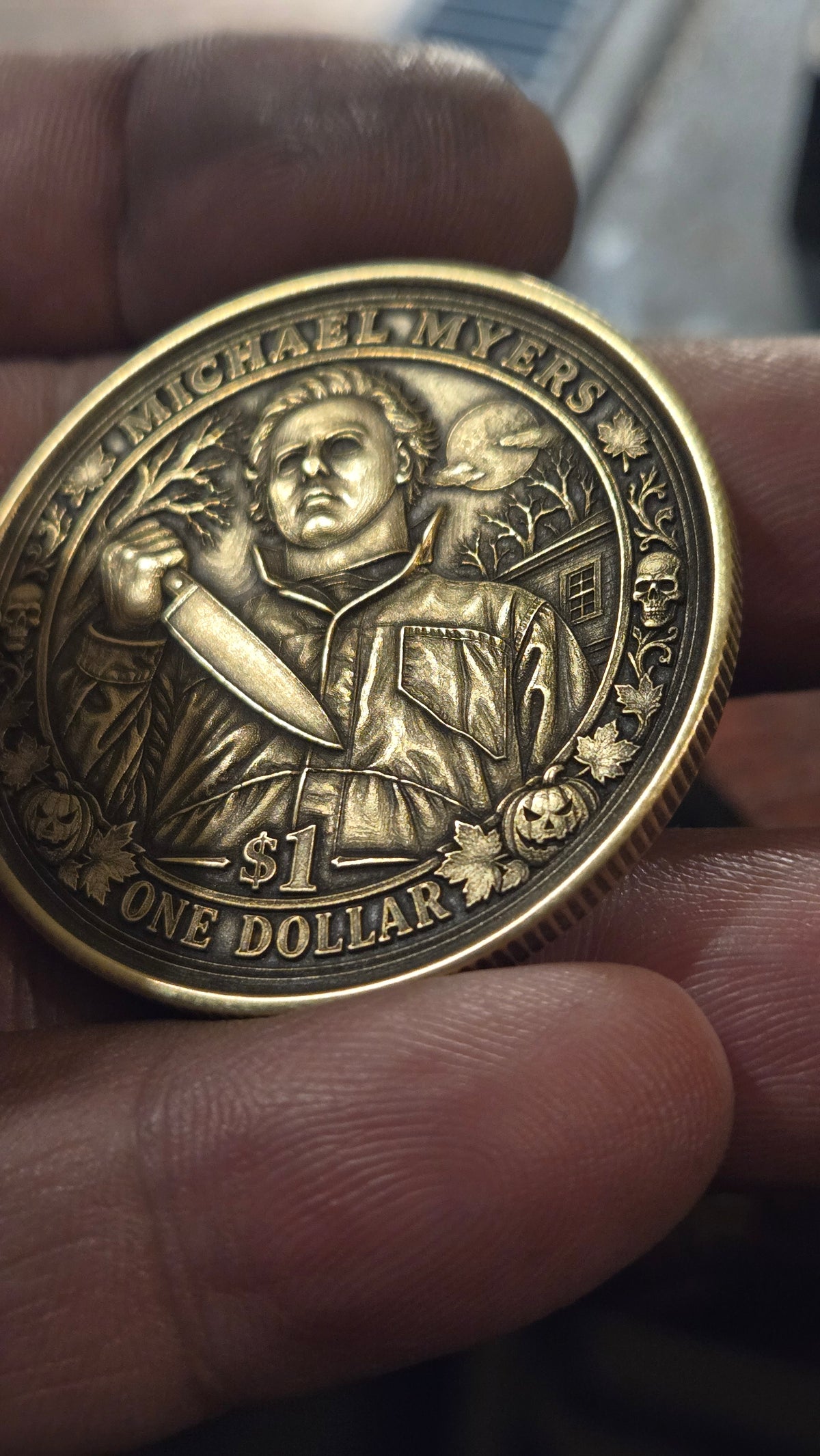 Michael Myers Halloween 1978 Collector Coin – 40mm Double-Sided Horror Coin