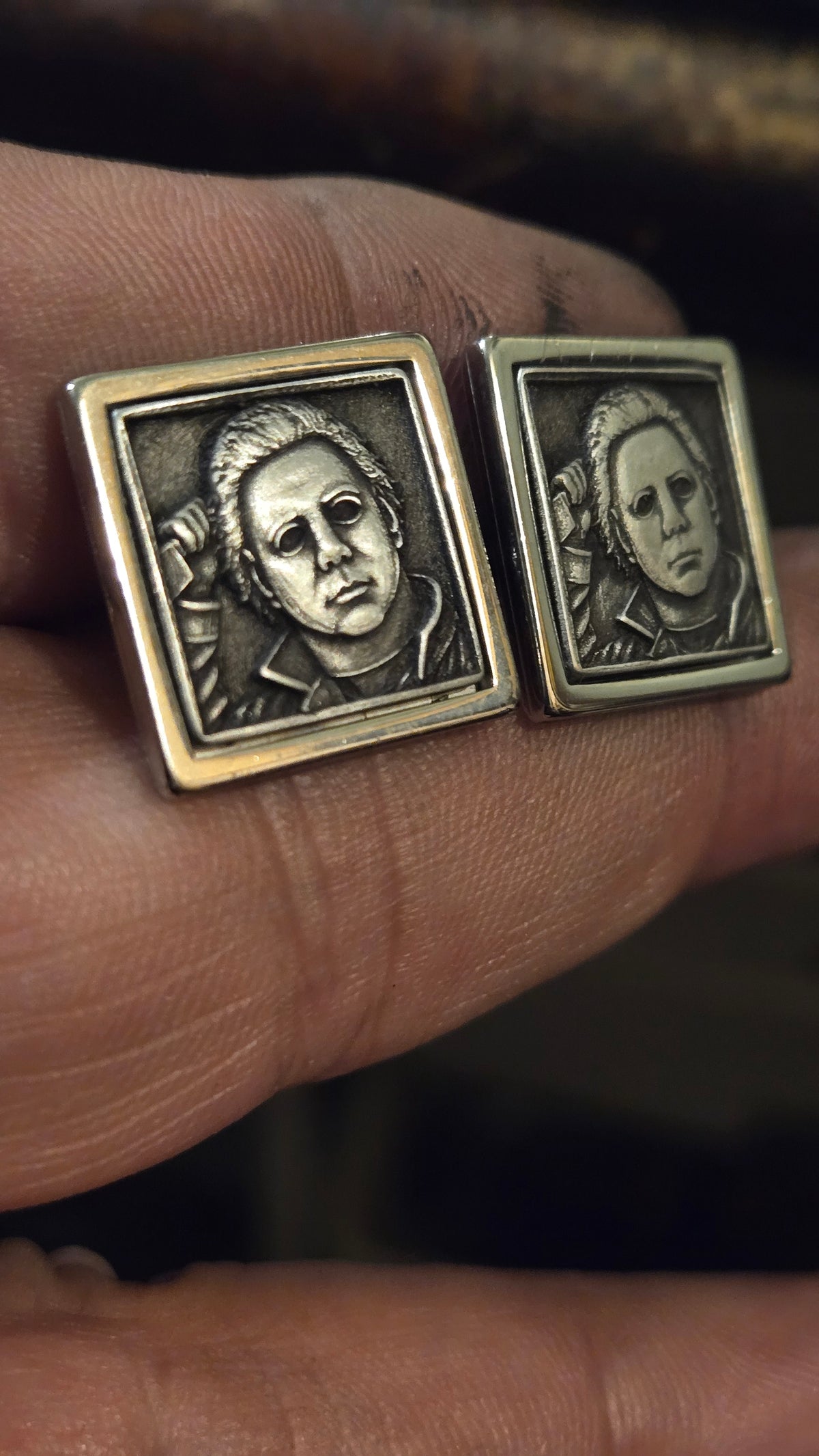 MICHAEL MYERS “THE SHAPE” CUFFLINKS