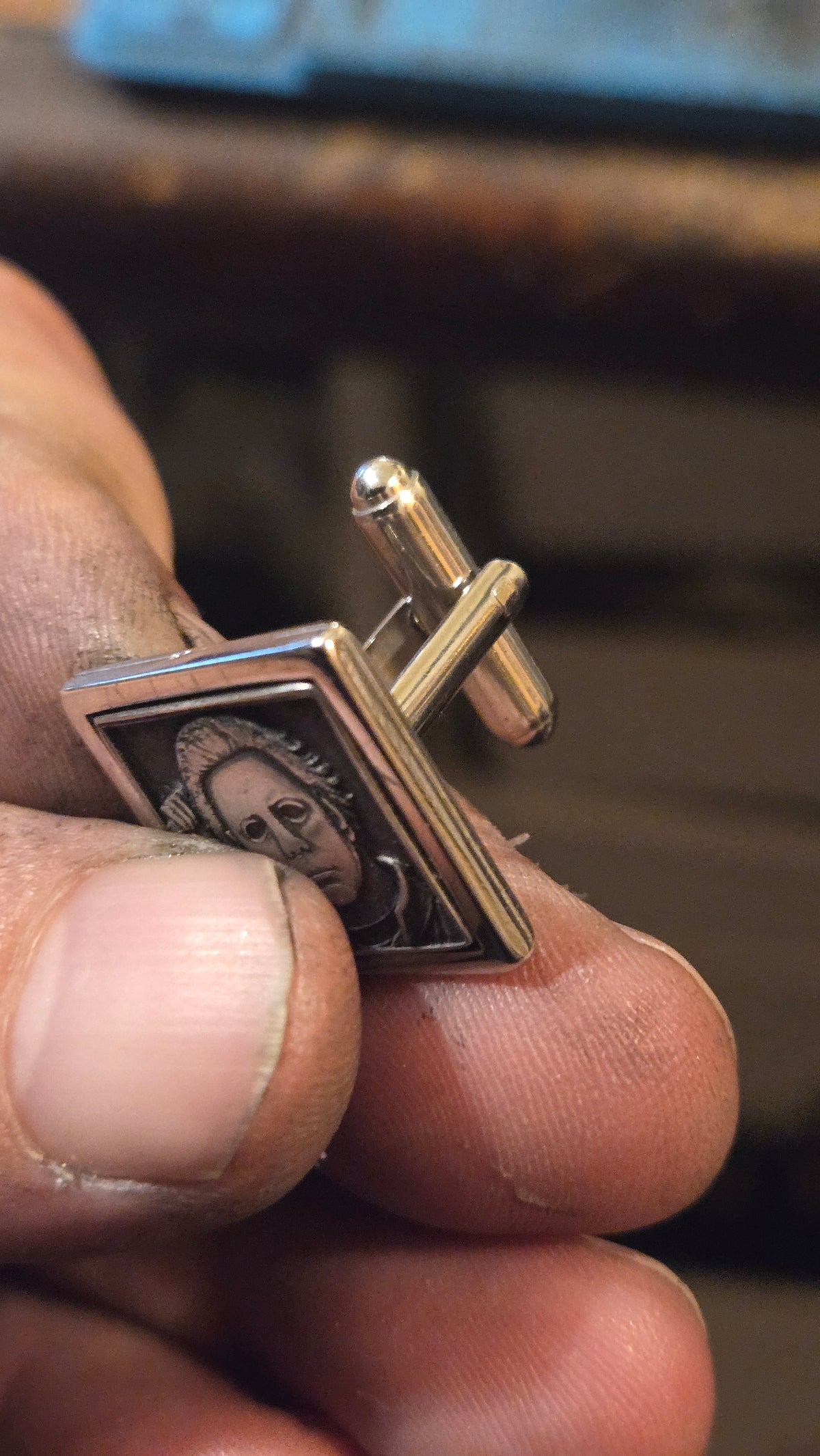 MICHAEL MYERS “THE SHAPE” CUFFLINKS