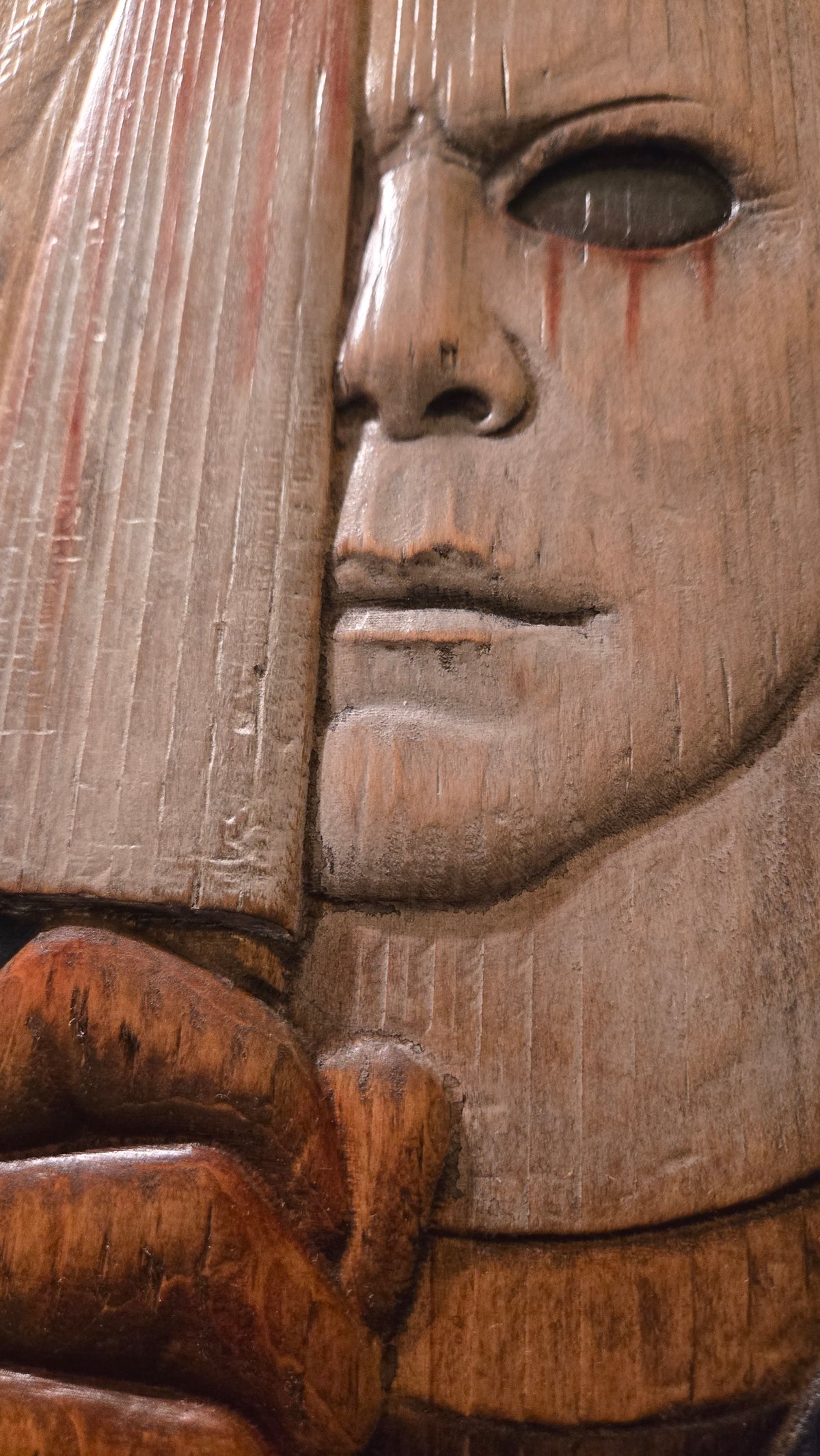 Michael Myers Reclaimed Haunted Barn Oak Wall Art — One of a Kind