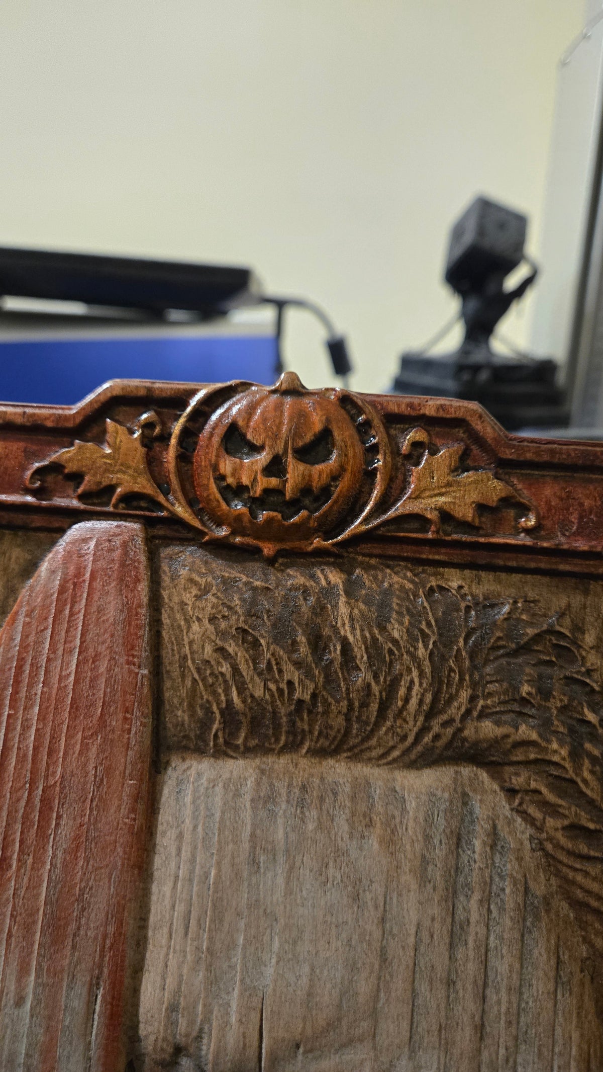 Michael Myers Reclaimed Haunted Barn Oak Wall Art — One of a Kind