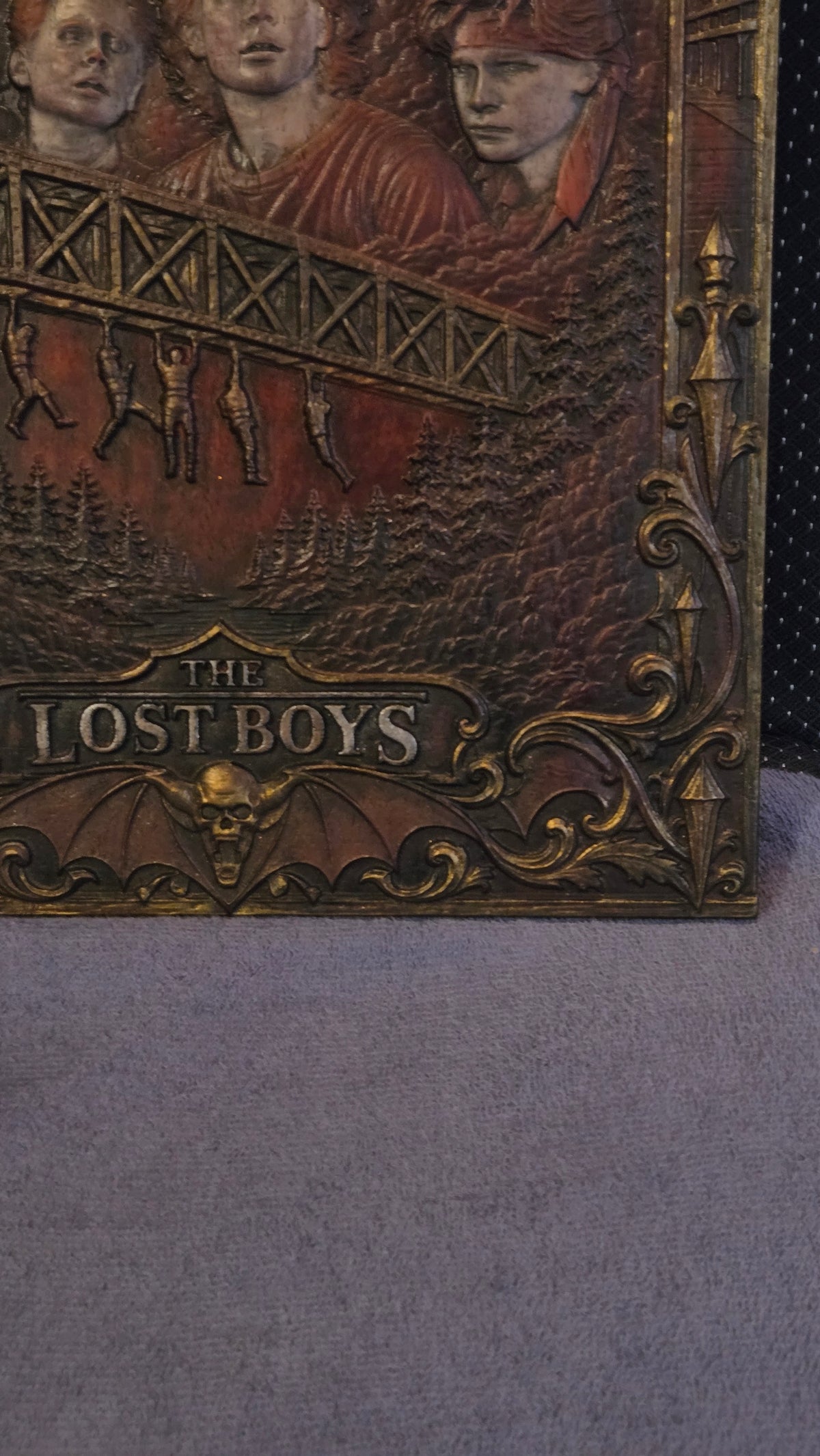 The Lost Boys – Hand-Finished Padauk Wood Bas-Relief Wall Art