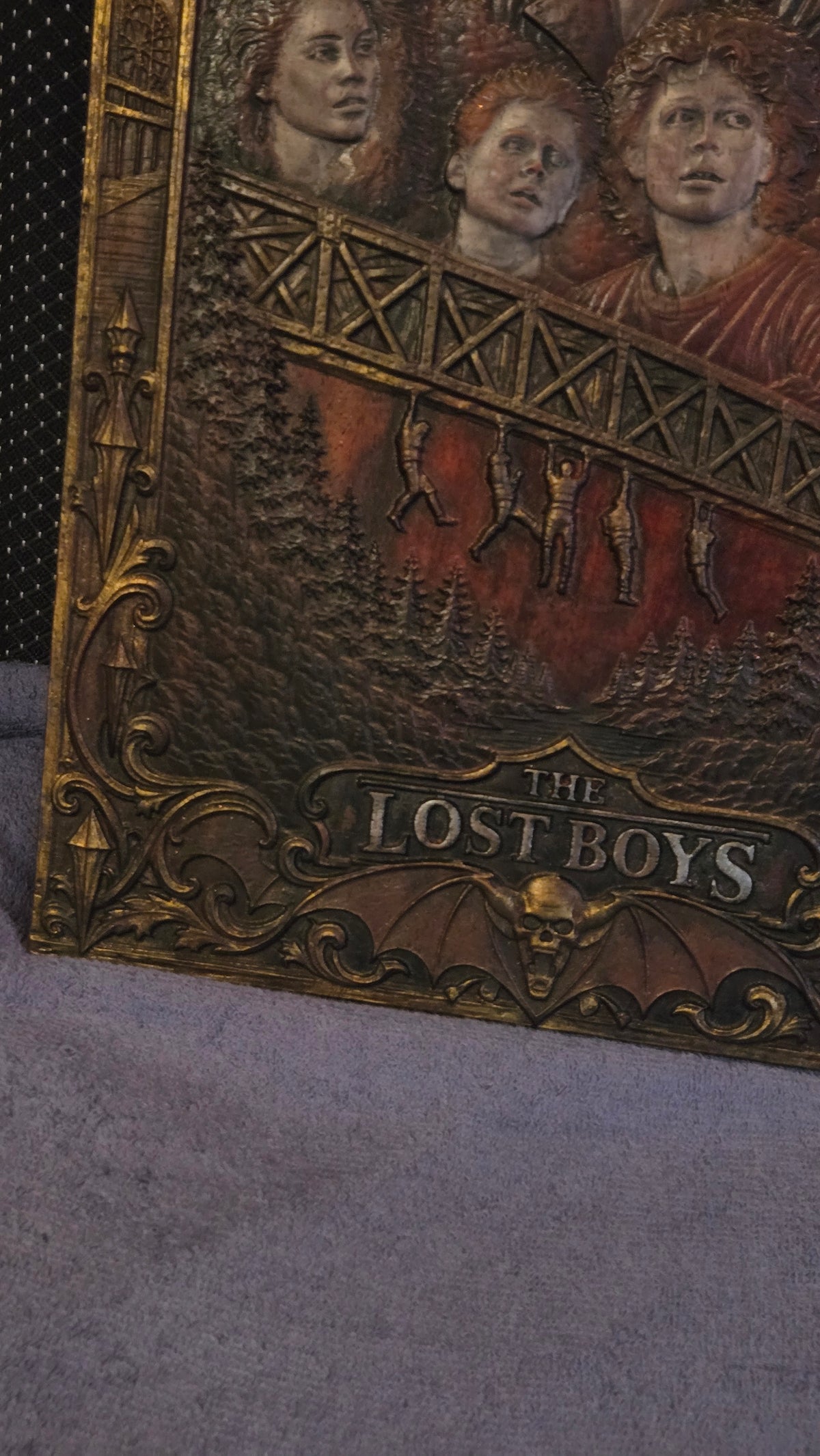 The Lost Boys – Hand-Finished Padauk Wood Bas-Relief Wall Art