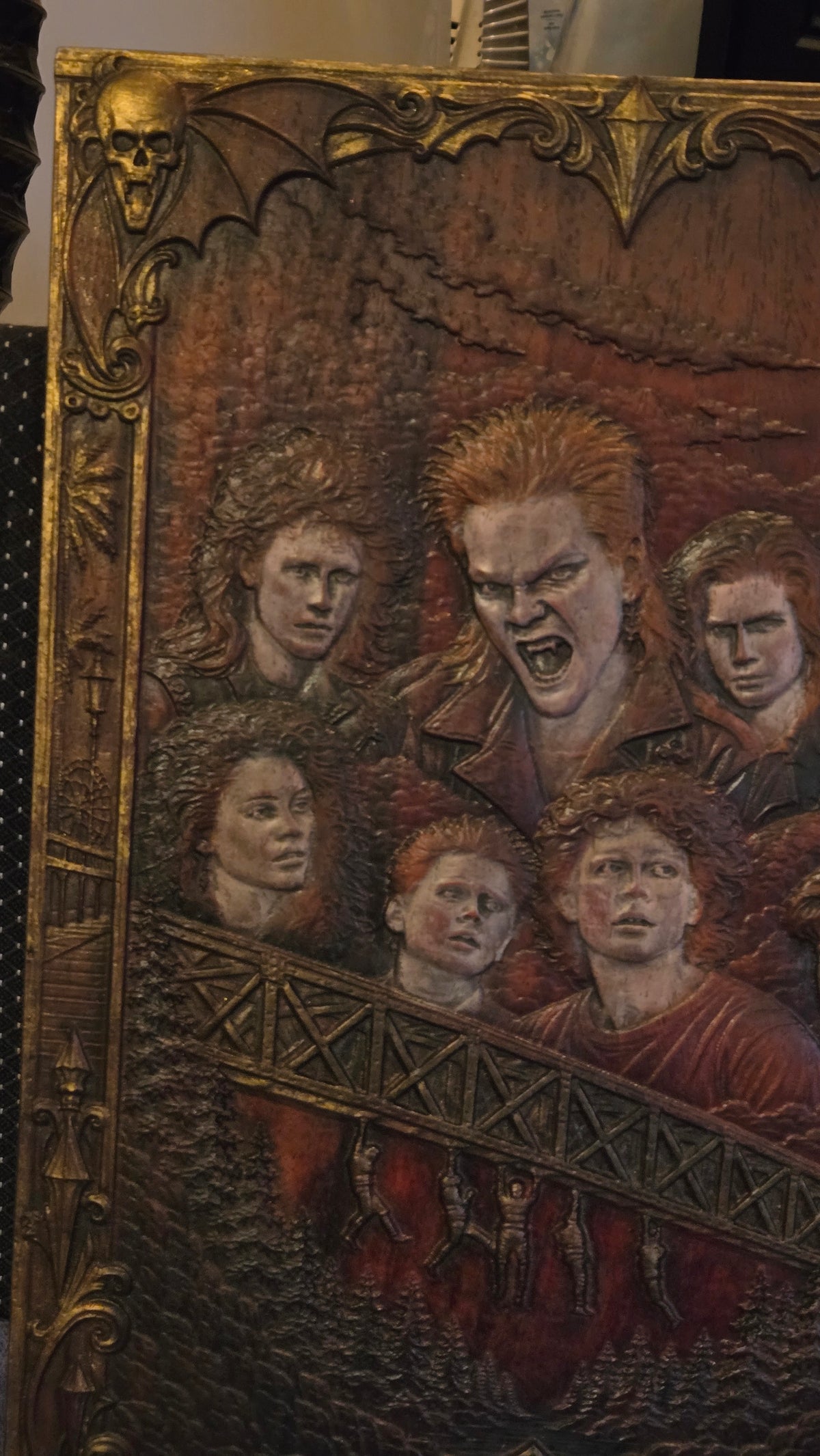 The Lost Boys – Hand-Finished Padauk Wood Bas-Relief Wall Art