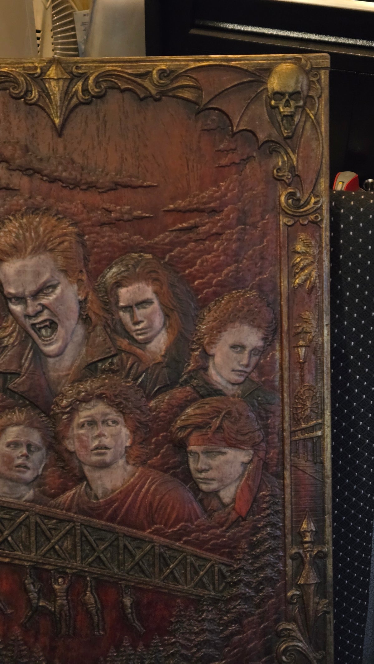 The Lost Boys – Hand-Finished Padauk Wood Bas-Relief Wall Art