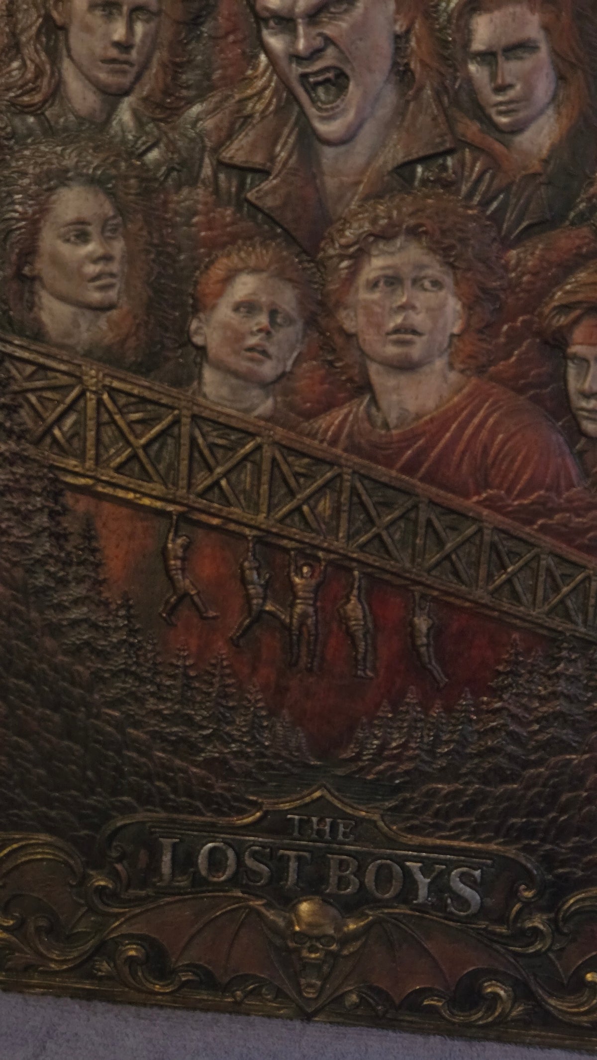 The Lost Boys – Hand-Finished Padauk Wood Bas-Relief Wall Art