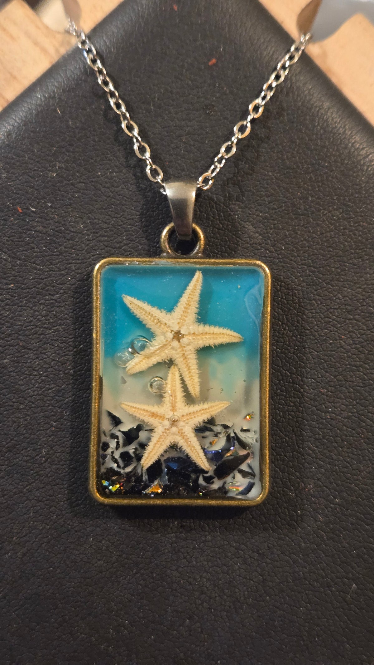 Ocean Treasures – Real Starfish Resin Pendant