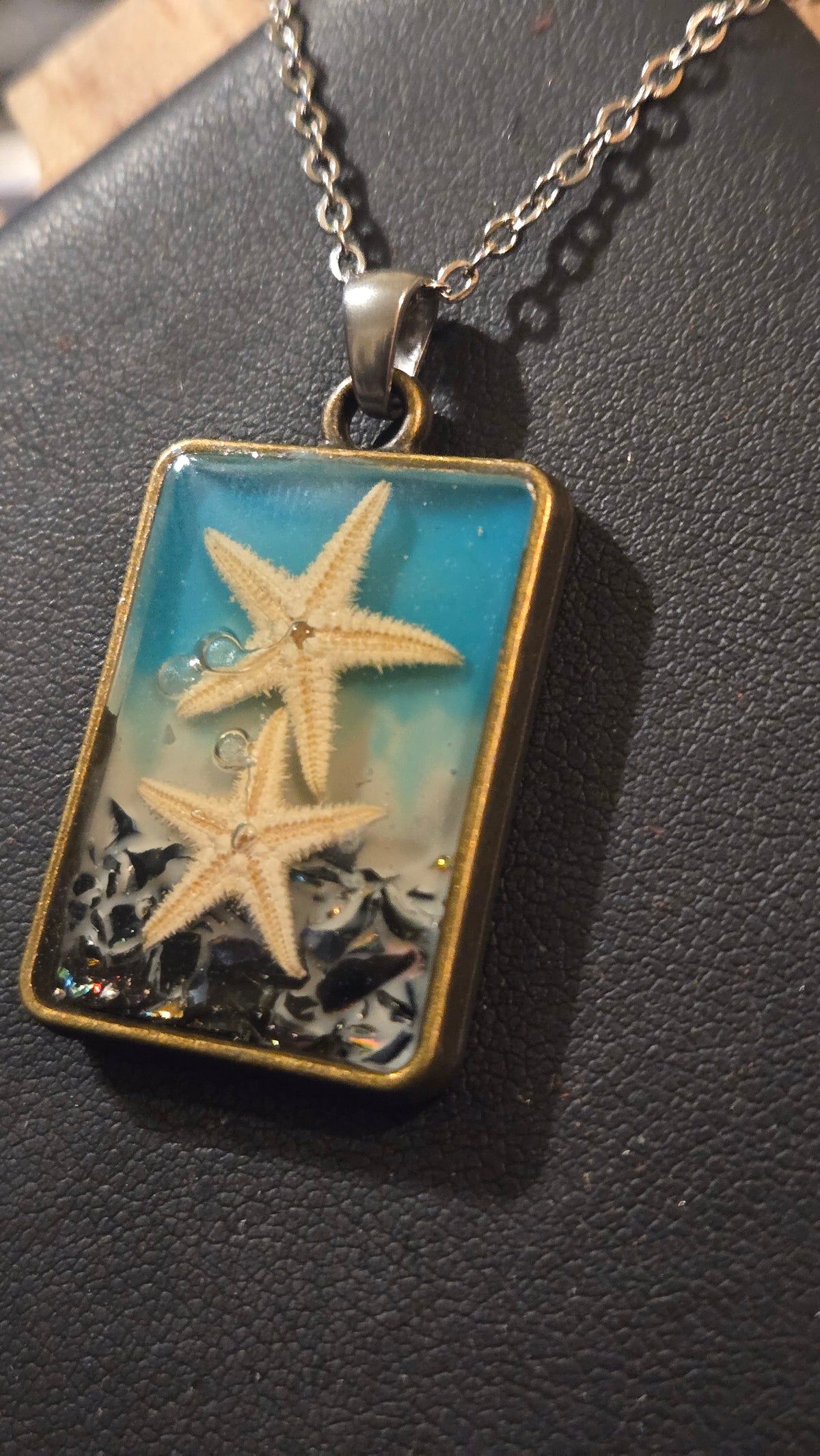 Ocean Treasures – Real Starfish Resin Pendant