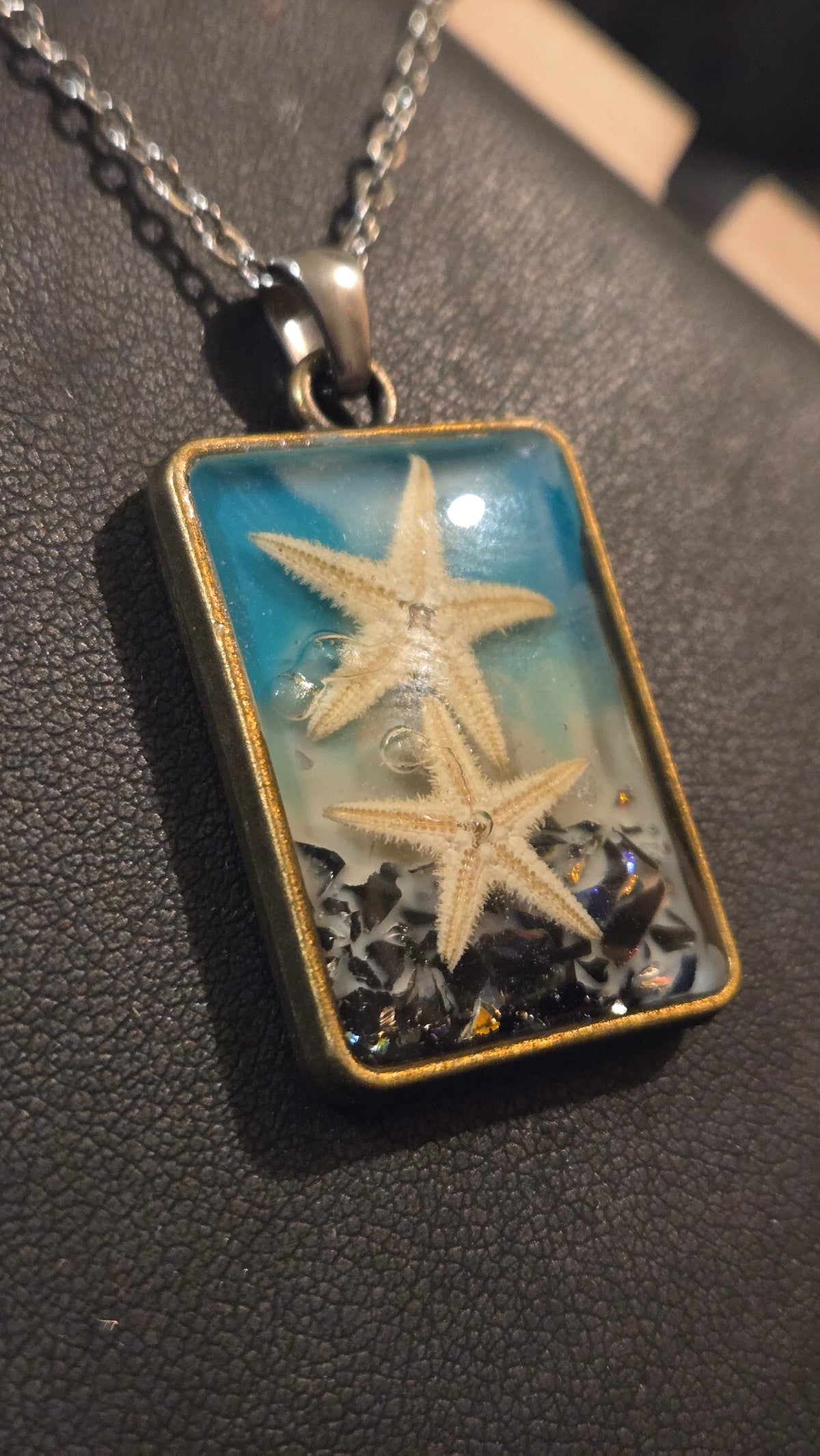 Ocean Treasures – Real Starfish Resin Pendant