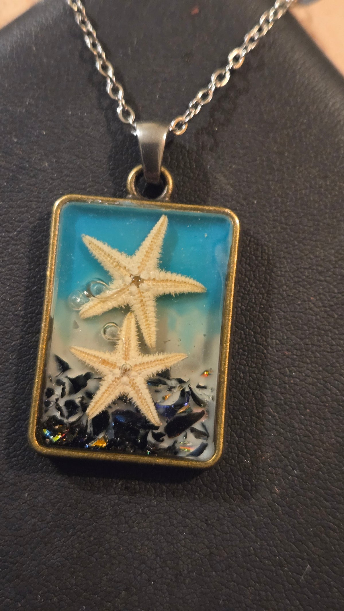 Ocean Treasures – Real Starfish Resin Pendant