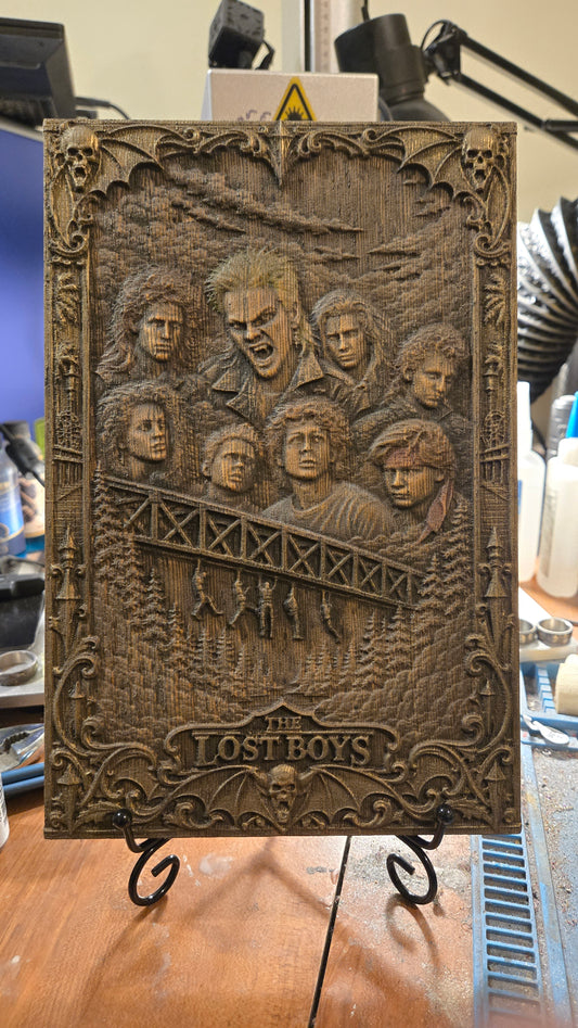 The Lost Boys – African Hardwood Horror desk Or Shelf Art