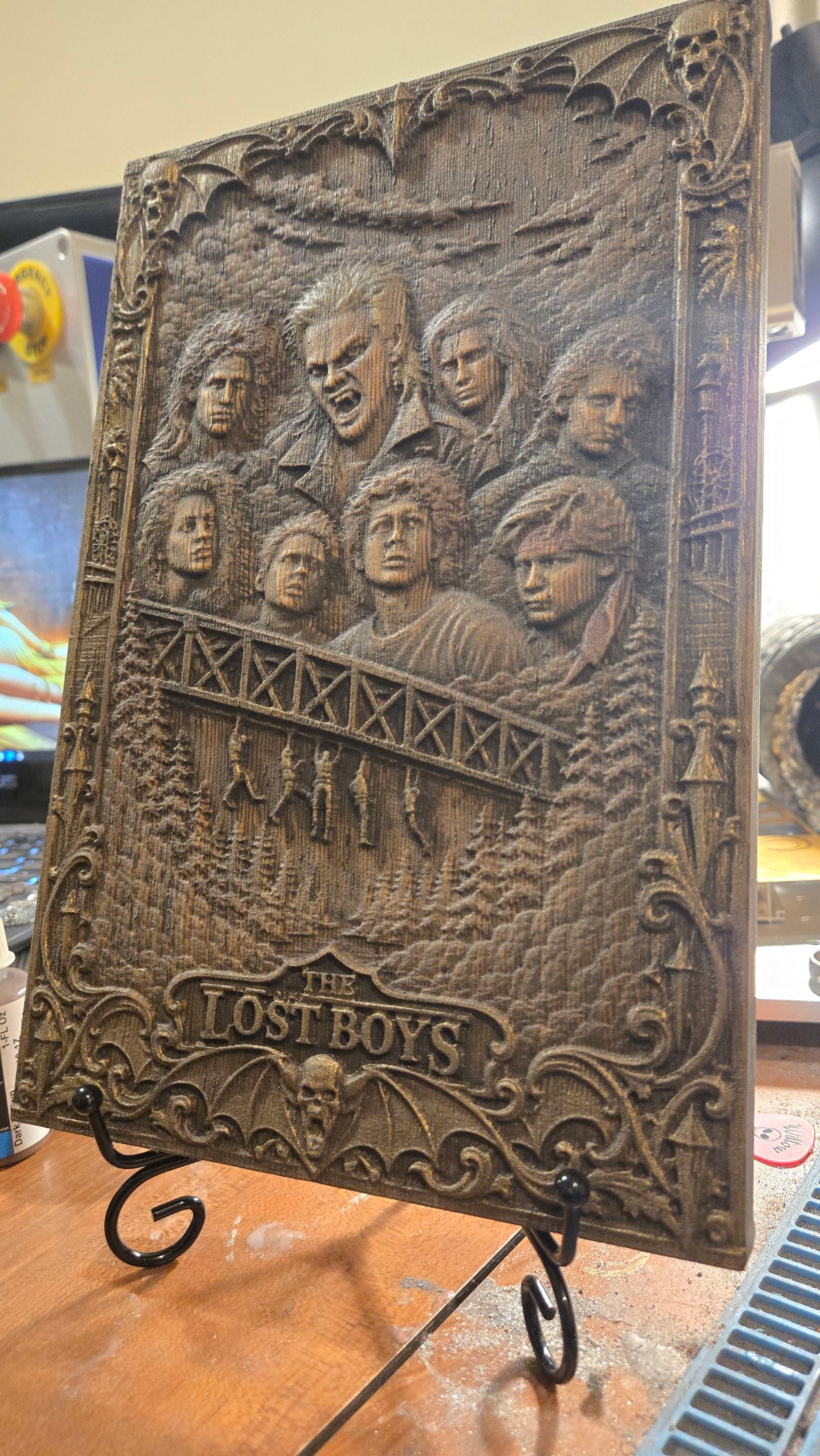 The Lost Boys – African Hardwood Horror desk Or Shelf Art