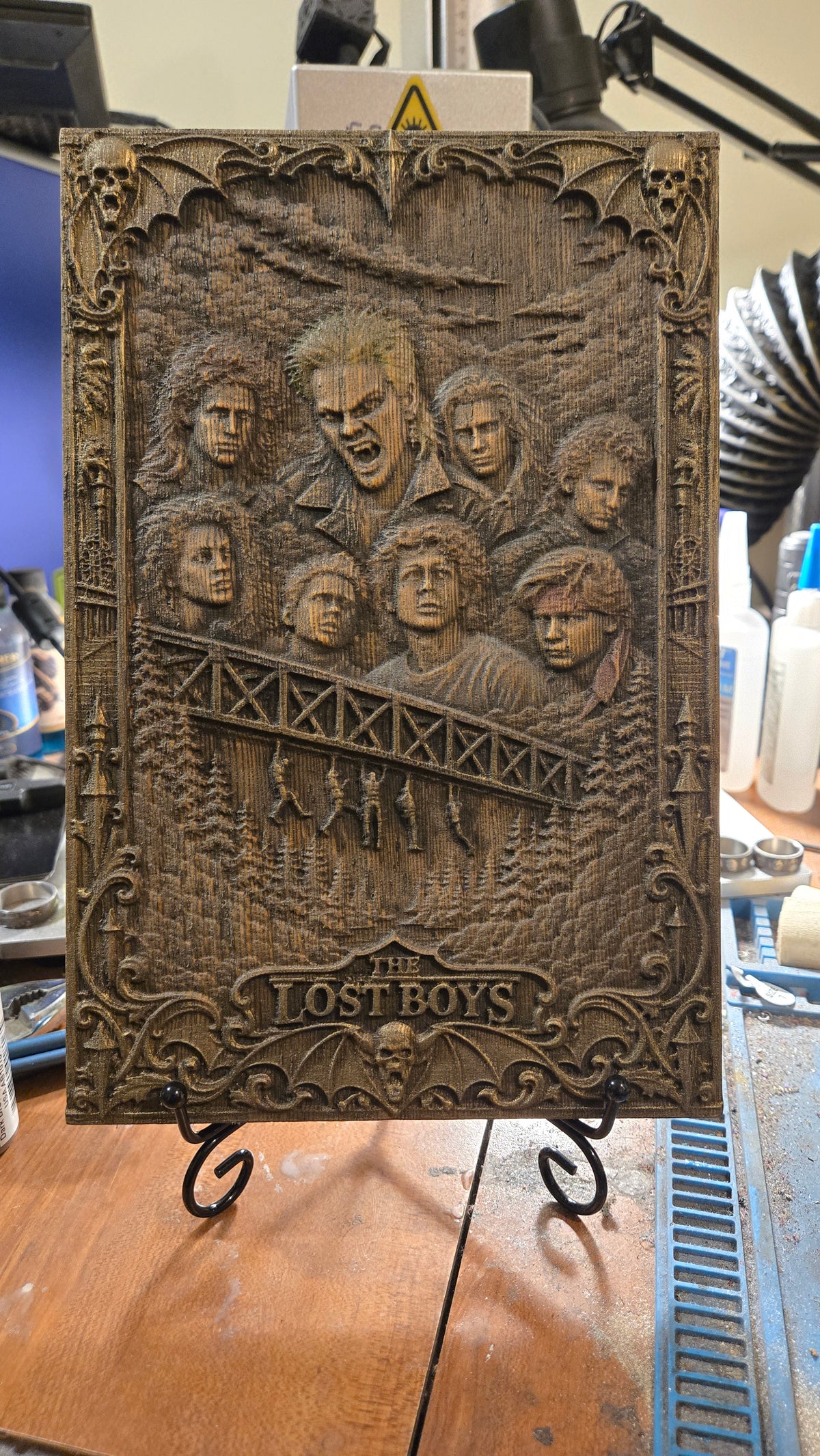 The Lost Boys – African Hardwood Horror desk Or Shelf Art